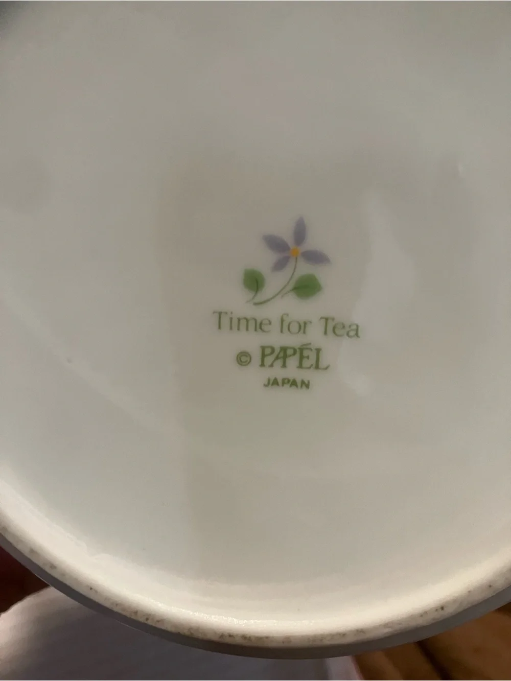 Vintage 1980’s Papel “ Time for Tea “ Ceramic Teapot